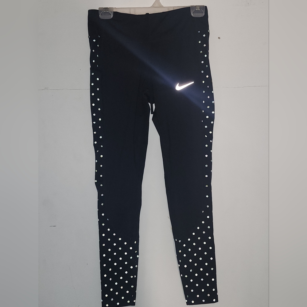 Nike Black and White Dotted Leggings